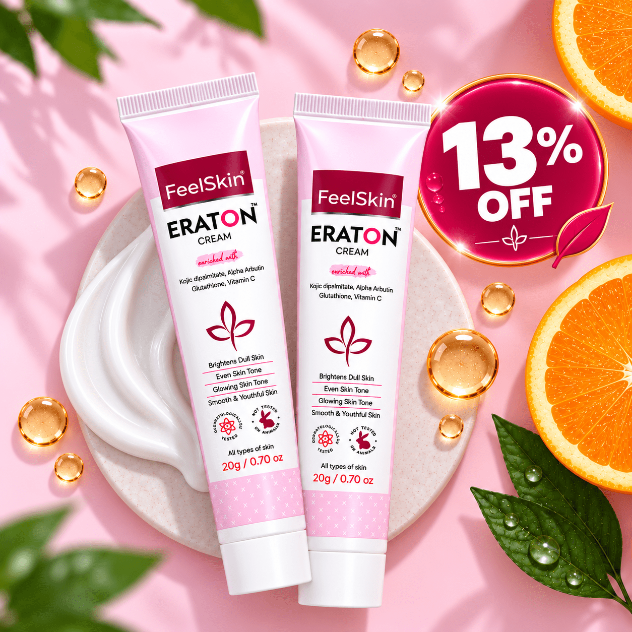 2 pc (2) Feelskin Eraton Cream (2 PC Combo Pack) - Image 1
