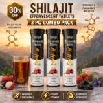 FeelJoy Shilajit Effervescent Tablets – 3 PC Combo Pack